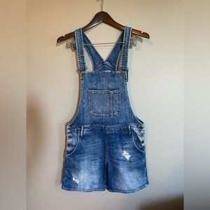 Mavi Jean Overalls Shorts “Wanda” Blue Size S